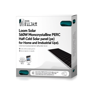 Panel Solar Monocristalino PERC de 560W de Loom Solar, de Media Celda, para Uso Doméstico e Industrial - Product Image 2