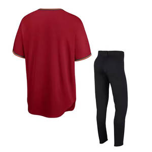 Uniforme de baseball de conception personnalisée d'usine à séchage rapide 100% uniforme de baseball respirant en polyester - Product Image 4