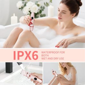 Afeitadora Eléctrica Húmeda y Seca para Mujer con Cuchilla de Cerámica, Recortadora de Bikini para Vello Corporal y Púbico, y Depiladora Íntima para Nariz, Resistente al Agua - Product Image 4
