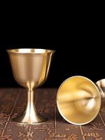 Nouveau calice d'église de lancement en laiton de haute qualité par le fournisseur classé en Asie» calice d'église en laiton par Crown Export