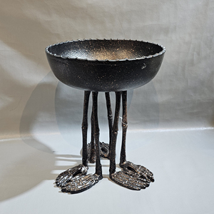 Venta directa de fábrica, cuenco de servicio de Metal de lujo hecho a mano, patas, vajilla ecológica de alta calidad para cocina, fiestas de Halloween - Product Image 3