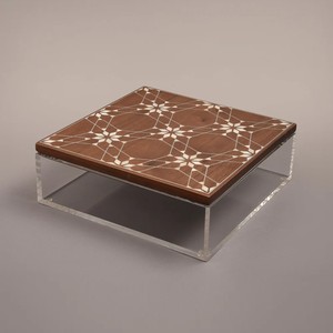 กล่องช็อคโกแลตสไตล์อาหรับสุดหรูพร้อมถาดเสิร์ฟทำจากไข่มุกแม่พร้อมฝาไม้ทำจากเวียดนามสำหรับของขวัญรอมฎอน - Product Image 3