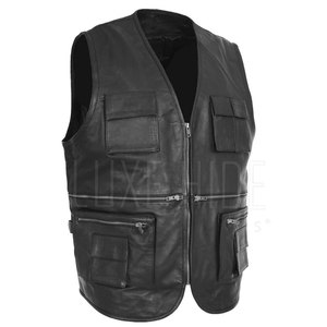 Respirant hiver chaud hommes gilet en cuir tenue décontracté prix raisonnable hommes gilet en cuir - Product Image 2