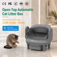 Bac à litière automatique pour chat à ouverture supérieure, bac à litière autonettoyant intelligent avec capteur de sécurité pour chats