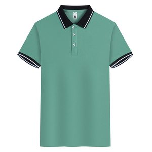 T-shirt polo à manches courtes pour hommes de haute qualité polos confortables et élégants 100% coton pour hommes - Product Image 1
