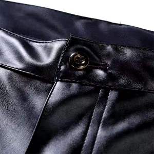 2025กางเกงหนังวัวแท้สำหรับผู้ชายกางเกงยีนส์ดีไซน์แบบมีสไตล์พร้อมเชือกผูก - Product Image 6