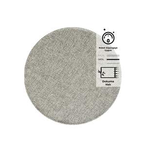 Rusticana 3103 Modern Knitted Round <b>Rug</b> <b>Natural</b> Jute Area <b>Rug</b> Set - Product Image 2