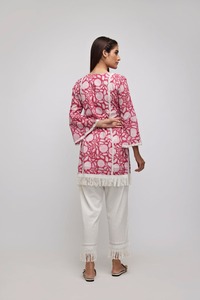 Robe Kurta et pantalon Magenta Jhaal de qualité supérieure pour femmes et filles Robe de style indien à la mode de fabricant indien - Product Image 3