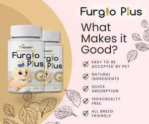 Cao Cấp Lớp Furglo Cộng Với Máy Tính Bảng Hỗ Trợ Vật Nuôi Cơ Bắp Và Doanh Di Động Pet Probiotics Cho Tiêu hóa Sức Khỏe - Product Image 2