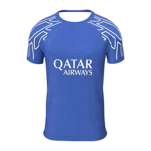 24-25 París Saint-Germain No. Camiseta Deportiva de Manga Corta con Cuello Alto, Estampado 3D, Talla Grande, para Entrenamiento Deportivo, Fútbol de París - Product Image 2