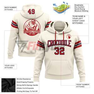 Sudadera con capucha de equipo deportivo para hombre de alta calidad, sudadera de moda de Material de poliéster con estampado de sublimación personalizado de secado rápido - Product Image 6