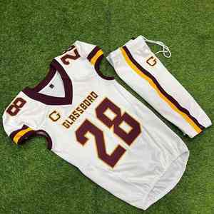 Conjuntos de uniformes de fútbol americano de alta calidad personalizados manga corta antibacteriana de Spandex/algodón de primera calidad con diseño personalizado - Product Image 1