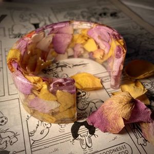 ELEVATE Jewelry's exagerada deslumbrante pulsera de resina acrílica Multicolor ancho Irregular diseño cuadrado pulseras de perlas brazaletes - Product Image 4