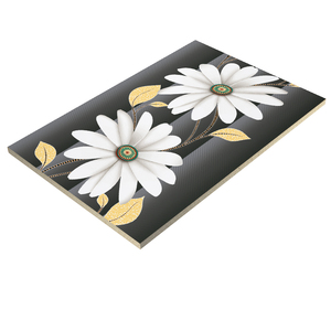 Carreaux muraux émaillés en céramique de haute qualité 300x450mm Design de fleurs modernes Finition brillante Imperméable à l'eau Insonorisé Ignifuge pour la vie - Product Image 3