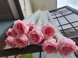 Guirnaldas de Flores de Jazmín y Rosa Peonía, Decoración de Bodas del Sur de la India, Decoración de Mandap, Decoración de Bodas Musulmanas, Fondo para Baby Shower - Product Image 5