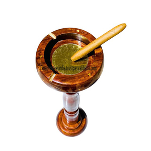 ที่เขี่ยบุหรี่ไม้โบราณทำมือ พร้อมขาตั้ง ดีไซน์เป็นมิตรกับสิ่งแวดล้อม สำหรับซิการ์และบุหรี่ ใช้ในบ้านหรือห้องนั่งเล่น ราคาสุดคุ้ม - Product Image 5