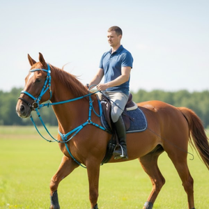 Brida para Caballo de Cuero de Primera Calidad con Hebillas Ajustables y Acolchado Suave | Equipo de Equitación Duradero para Entrenamiento y Exhibiciones - Product Image 4