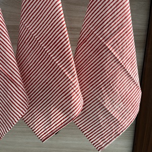 Serviettes, Royal Poinciana, serviettes en coton rayé indien faites à la main bloc de main carré imprimé pour les mariages maison Cocktails mariage - Product Image 4