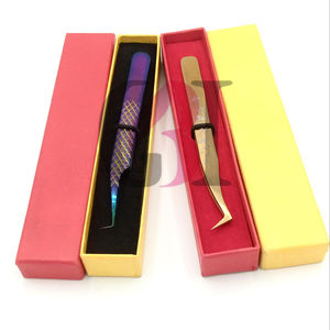 Style professionnel 90 degrés or Plasma et arc-en-ciel Plasma Boot Volume Extension de cils pince à épiler diamant Grip Instrument de beauté - Product Image 3