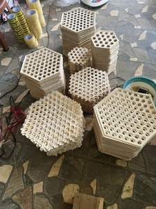 Prix attractif Top Tendance Bambou Sangle Grille Tissé Bambou Tenture Murale Nouvel An Produit Décoratif - Product Image 3