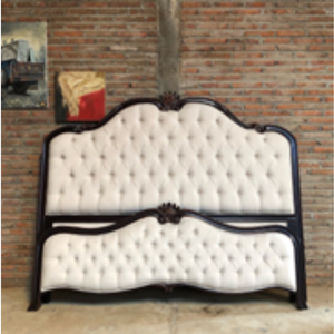 Cadre de lit en bois d'acajou le plus vendu pour hôtel, appartement, chambre à coucher – Qualité durable - Product Image 1