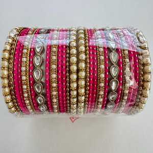 Ensembles Chudiyan de verre en tissu de velours personnalisés Style élégant Dernière fête Eid & Party Wear Bangle Churian pour les femmes - Product Image 6