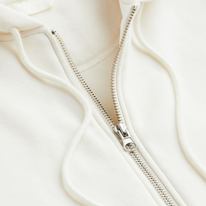 Sudaderas con capucha de mujer de algodón 100% de alta calidad al mejor precio estilo de invierno con cremallera y cuello con capucha - Product Image 5