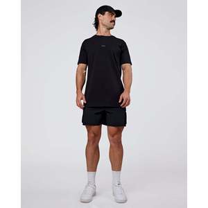เสื้อยืดโอเวอร์ไซส์พรีเมียมผ้าฝ้ายทรงปกติ สีดำ-ผสมใยไผ่บีบอัด - Product Image 5