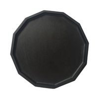 Plateau de service noir vintage antique, vente en gros en bois de manguier artisanal pour décoration de table de mariage, maison, hôtel, autres bougies
