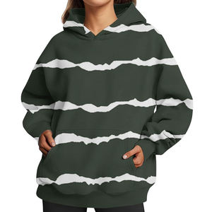 เสื้อฮู้ดผู้หญิงขายดี ขายส่ง เสื้อฮู้ดพิมพ์โลโก้ เสื้อฮู้ดลำลอง แขนยาว ทรงโอเวอร์ไซส์ - Product Image 1