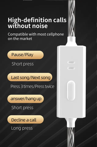 <span class=keywords><strong>CCA</strong></span> <span class=keywords><strong>CRA</strong></span> Colgando en la oreja con cable HiFi Cancelación de ruido Monitor Gamer Auriculares - Product Image 6