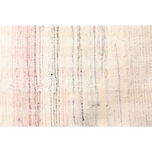 Tapis turc, petit tapis de 2,2 x 3,9 pieds, tapis vintage rayé beige - Product Image 5