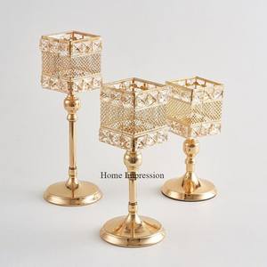 Candelabro de cuentas de cristal hecho a mano con arte creativo moderno de aspecto hermoso de forma cuadrada para decoración de centro de mesa de hogar y Hotel - Product Image 4