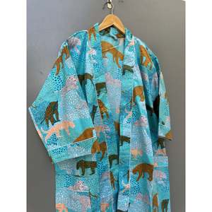 Bata Kimono de Algodón Suave, Estilo Boho, para Playa, Elegante Cubrebañador - Product Image 4