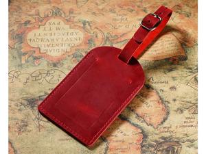 Custom <b>Travel</b> Genuine Leather Suitcase <b>Tag</b> <b>Luggage</b> <b>Tag</b> LLT-0048D - Product Image 5