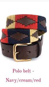 เข็มขัดหนังโปโลสำหรับงานหนักเข็มขัดคาดเอวหนังแท้แบบปรับสีได้ - Product Image 2