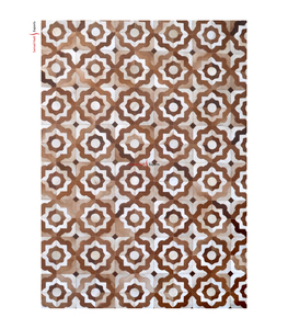 Modern Design Premium Quality Handmade Carpets for Living Room and Dining Room Embroidered Indian Carpets and Leather Rugs - Product Image 1