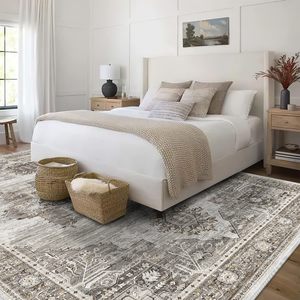 <span class=keywords><strong>Tappeto</strong></span> con zona lavabile <span class=keywords><strong>Vintage</strong></span> <span class=keywords><strong>Beige</strong></span> 8x10 ft per camera da letto e soggiorno ciniglia Dornier grande <span class=keywords><strong>tappeto</strong></span> antiscivolo - Product Image 6