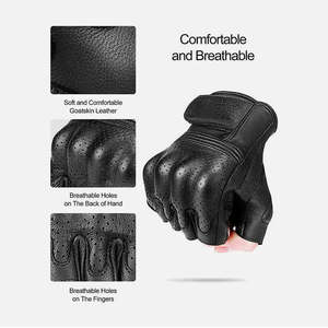 Guantes de Cuero de Medio Dedo para Deportes al Aire Libre - Product Image 2