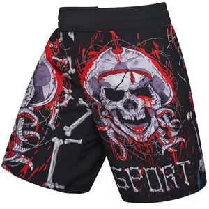 Shorts de bain décontractés pour hommes, taille mi-haute, en satin imprimé, séchage rapide, anti-plis, écologiques, avec cordon de serrage, logo personnalisé sur le devant - Product Image 1