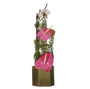 Metal <b>Gold</b> Plated Flower <b>Planter</b> with Handle Indoor & Outdoor Home Decoration Flower <b>Planter</b> for Sale - Product Image 1