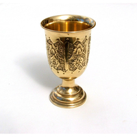Ensemble de gobelets en laiton entièrement gravés, style vintage, pour bars, calice décoratif, utilisation à domicile et pour les événements, verres à boire et gobelets