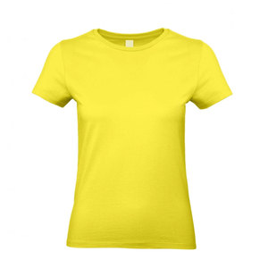 T-shirt en coton uni à col rond pour femmes, respirant, t-shirt en coton pour femmes - Product Image 4