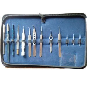 Professional Stainless Steel Hair Transplant Forceps FUE Hair <b>Punch</b> Instrument Set 9 Pcs Premium Reusable Surgical Tools - Product Image 2