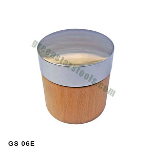 Banc à marteau à dôme bas en acier inoxydable 420, diamètre 2,75 pouces, avec base en bois dur, outils de fabrication de bijoux | Numéro d'article : GS-06E - Product Image 1
