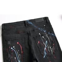 Nuovi Jeans Elasticizzati alla Moda per Uomo, Stile Gotico Vintage, Strappati, Comodi, per Inverno e Primavera