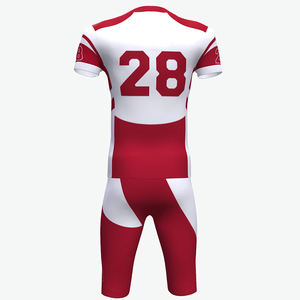 ชุดยูนิฟอร์มอเมริกันฟุตบอลแขนสั้นระบายอากาศดีไซน์ล่าสุดปี 2025 สำหรับผู้ใหญ่ - Product Image 2