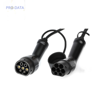 Adaptateur de charge pour véhicule électrique 32A, connecteur EV Type 2 vers Type 2, matériau PVC pour véhicules