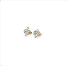 Pendientes de Diamantes de Lujo de 9 Quilates de Oro Puro Cultivados en Laboratorio, Certificados por IGI, Ef Vs Vvs, Joyería Artesanal para Mujer, Fábrica Oem Odm Lista para Entrega - Product Image 4