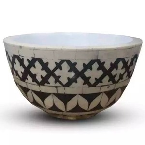 Handcrafted Bone Inlay <b>Bowl</b> Affordable Decorative Serving <b>Bowl</b> For Fruits <b>Snacks</b> And Home Dining Use - Product Image 5
